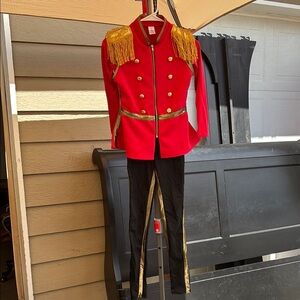 Weissman Red and Gold Kids Dance Costume